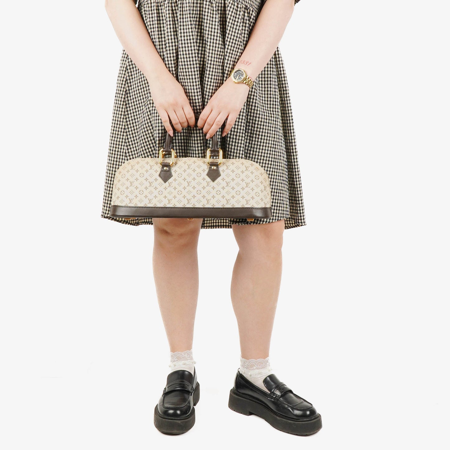 Louis Vuitton Monogram Mini Lin Alma Long Handbag