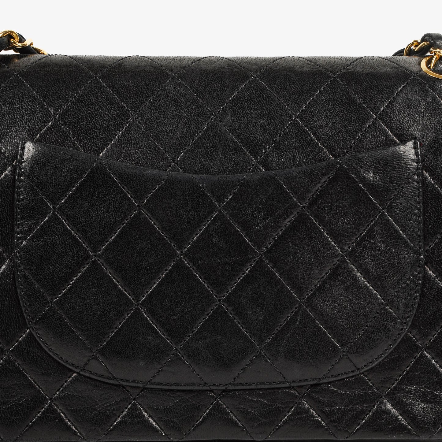 Chanel  Medium Classic Double Flap Bag Black Quilted Leather 24K Gold-Plated Hardware