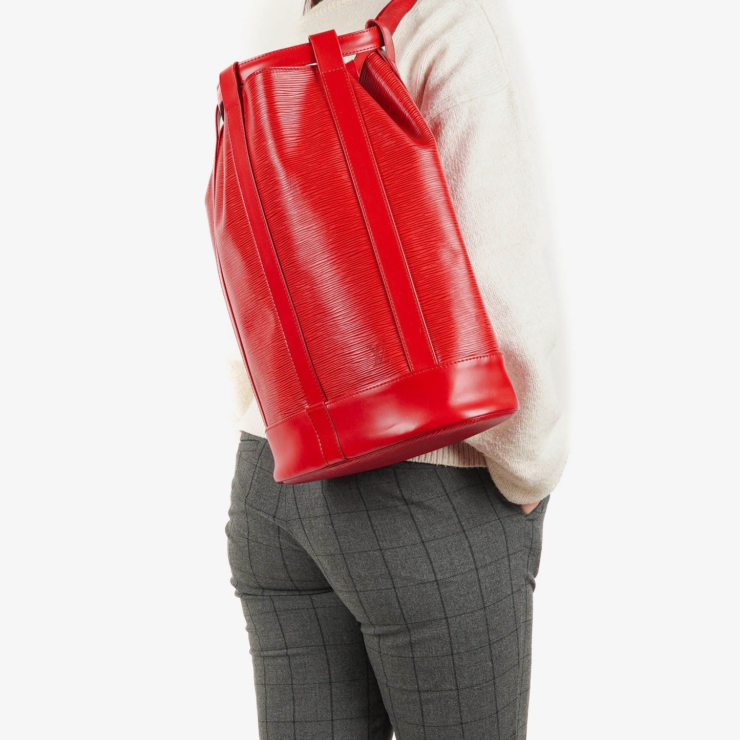 Louis Vuitton Randonnee PM EPI Red Canvas Backpack