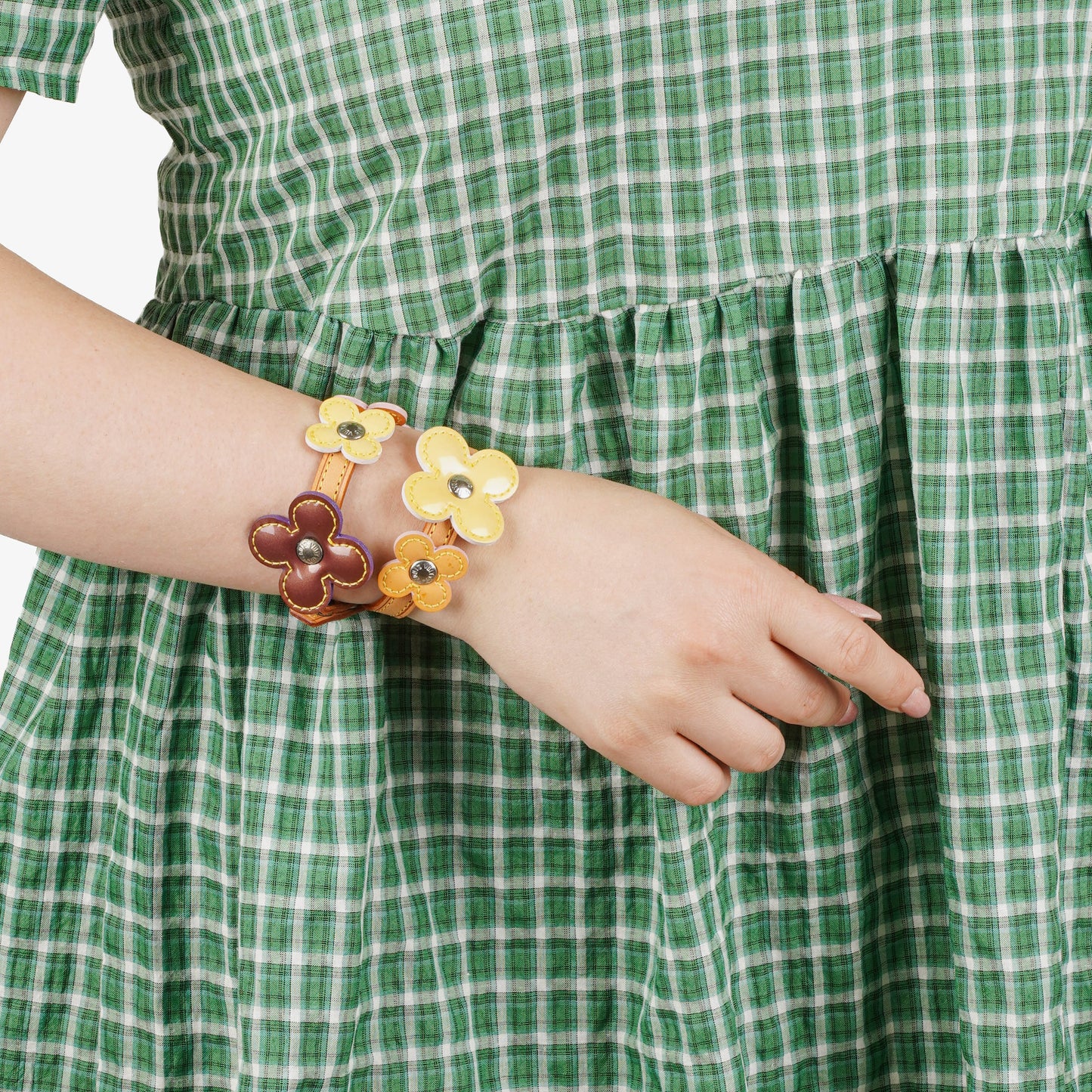 Louis Vuitton Monogram Vernis Lexington Fleurs Wrap Bracelet