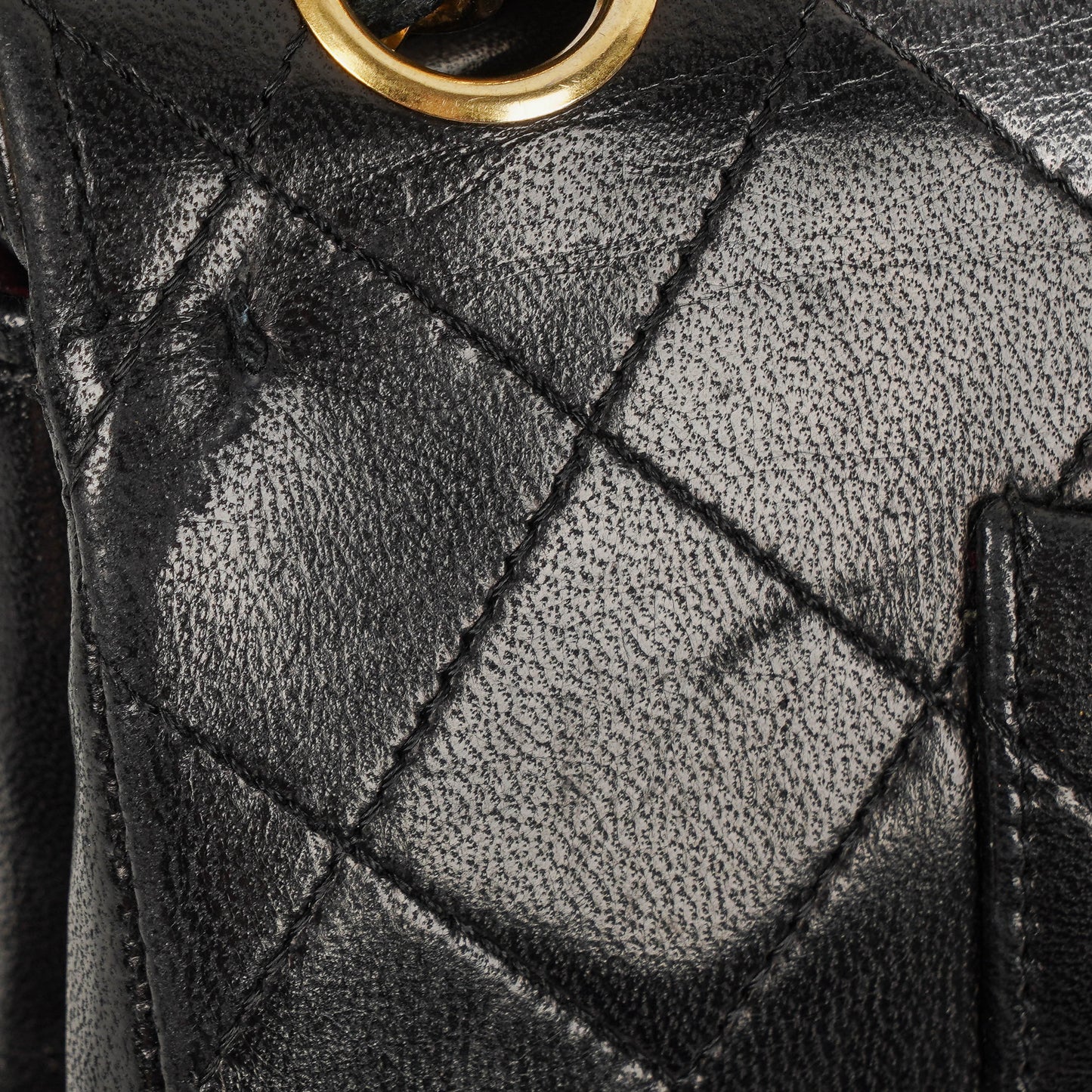 Chanel  Medium Classic Double Flap Bag Black Quilted Leather 24K Gold-Plated Hardware