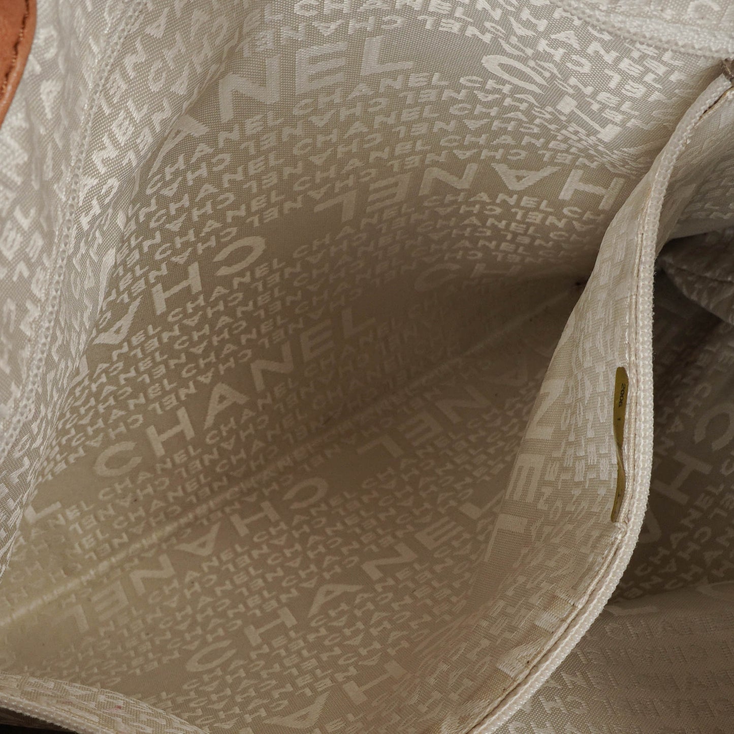 Chanel Surpique Leather Tote Bag