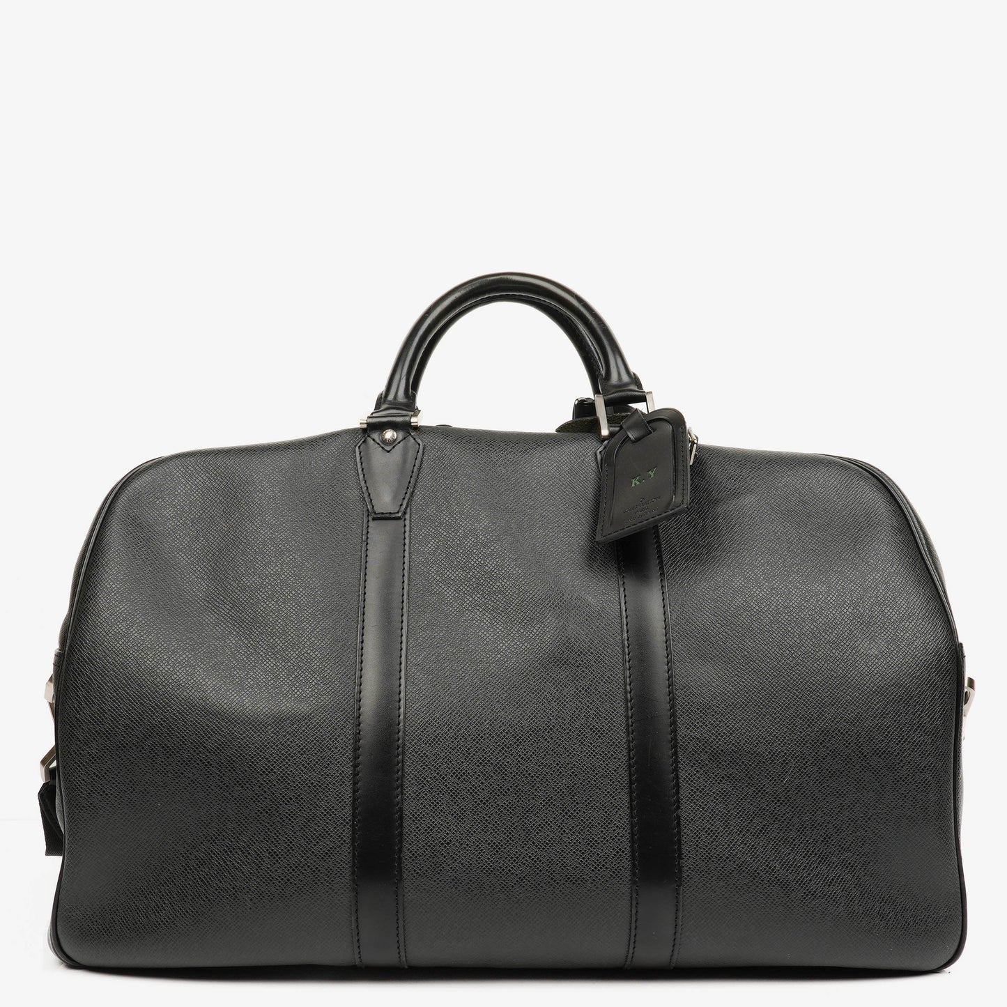 Louis Vuitton Grey/Black Taiga Leather Kendall Keepall Bag