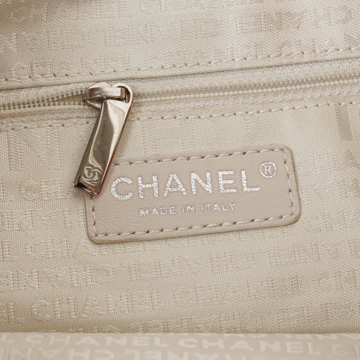 Chanel Surpique Leather Tote Bag