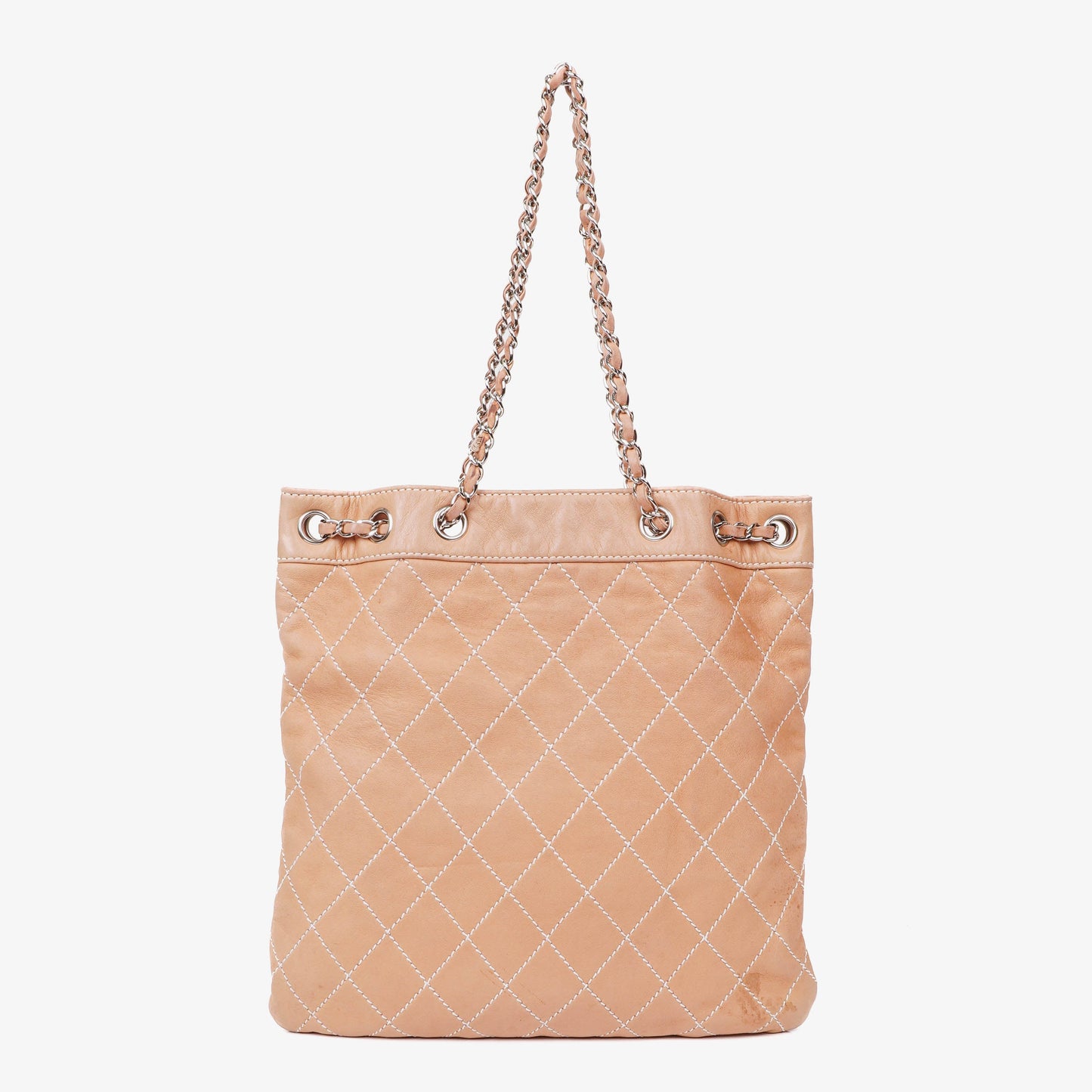 Chanel Surpique Leather Tote Bag