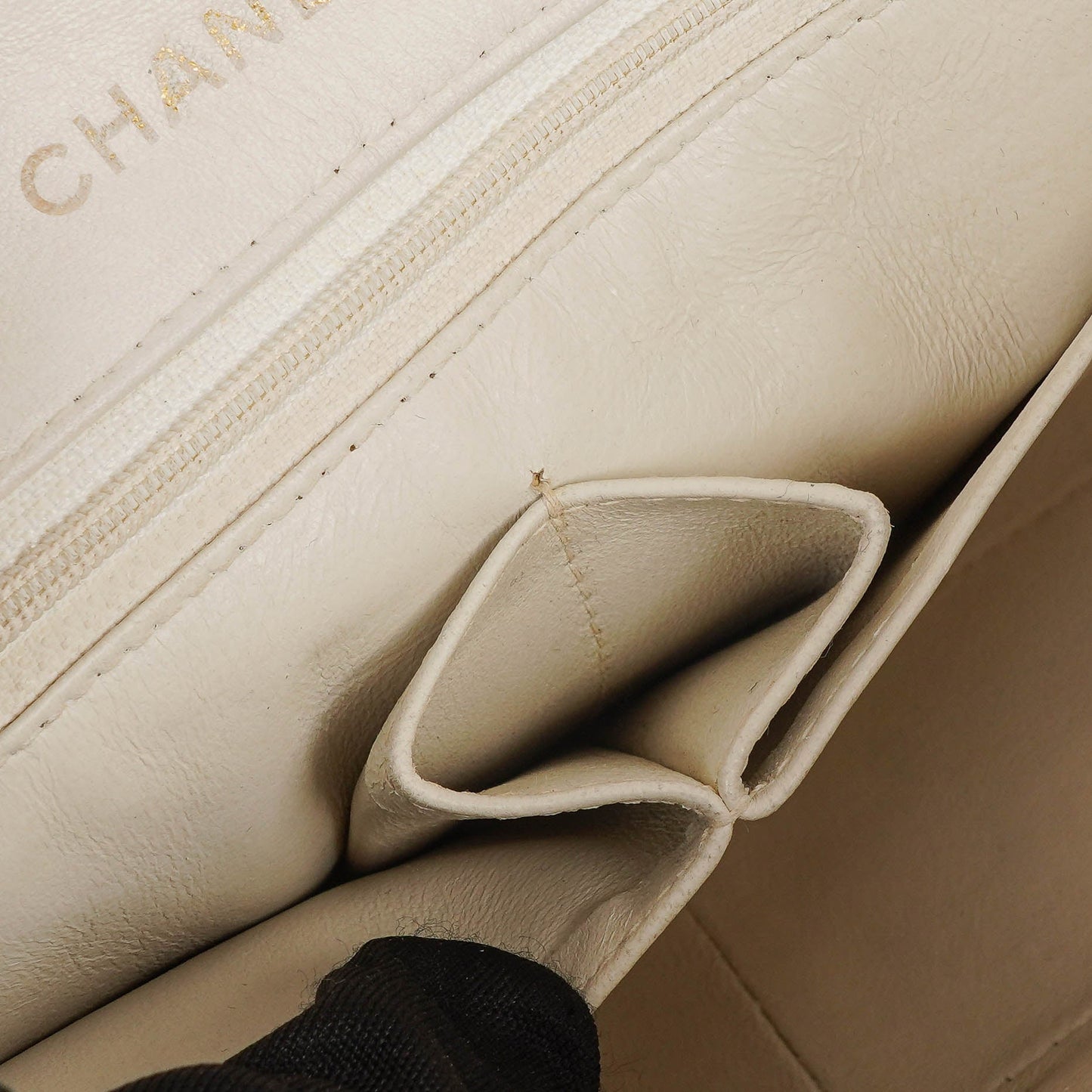 Chanel Small Classic White Quilted Lambskin Full Flap With 24K Gold-Plated Hardware