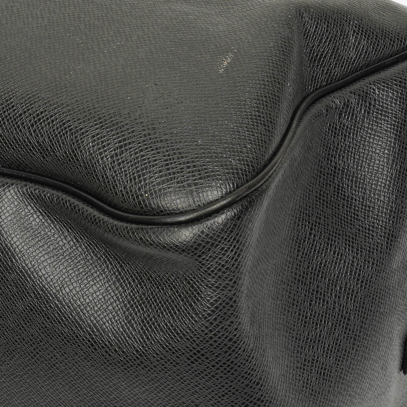 Louis Vuitton Grey/Black Taiga Leather Kendall Keepall Bag