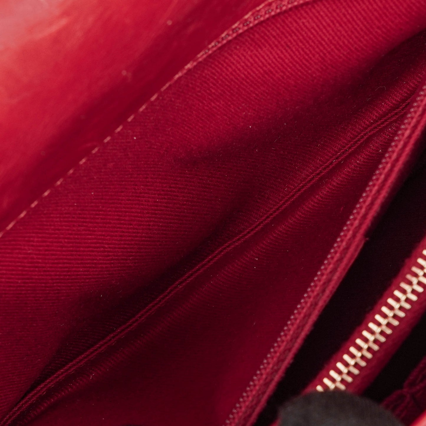 Chanel Large Red Chevron Quilted Calfskin Coco Handle Flap