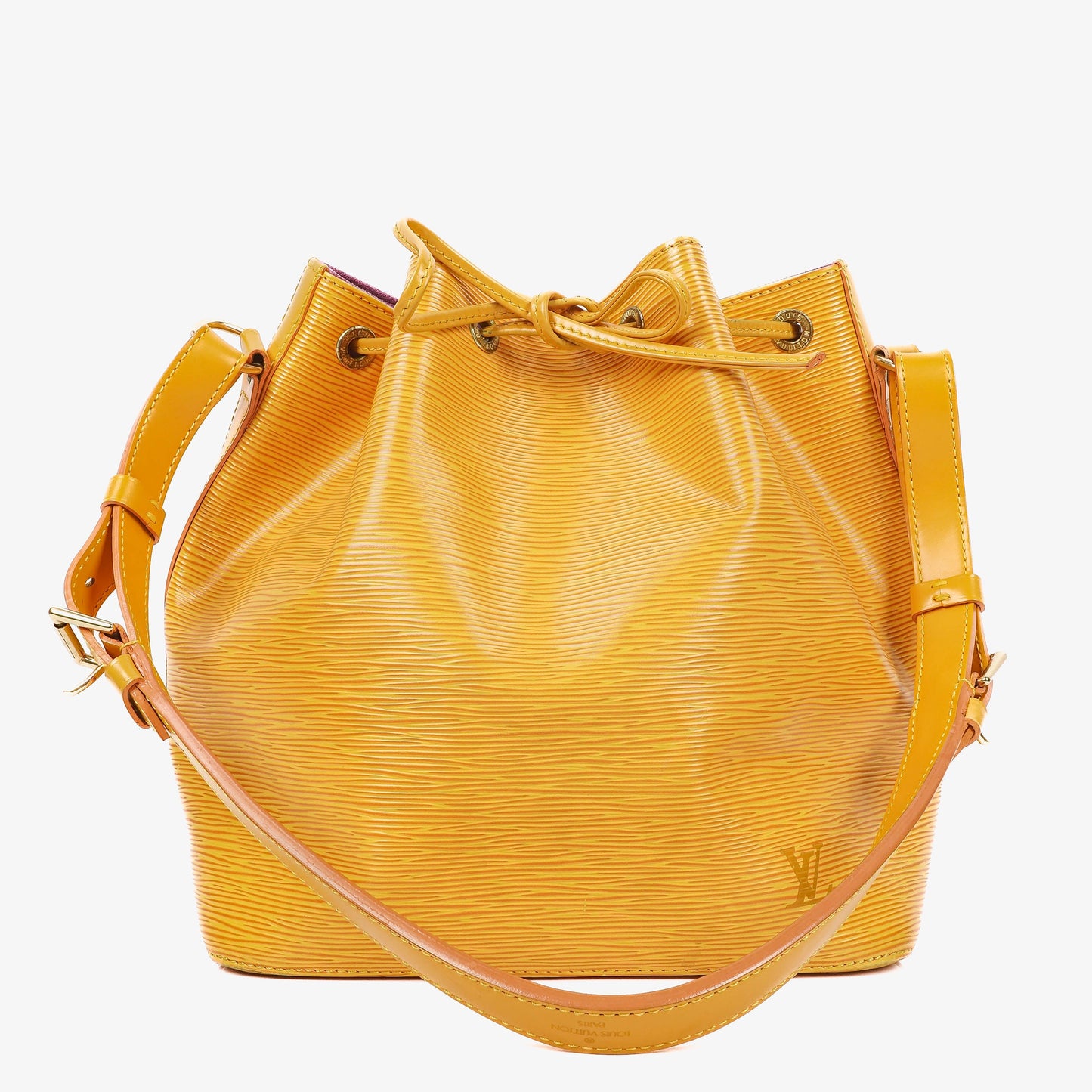 Louis Vuitton Petit Noe Yellow EPI Leather Shoulder Bag