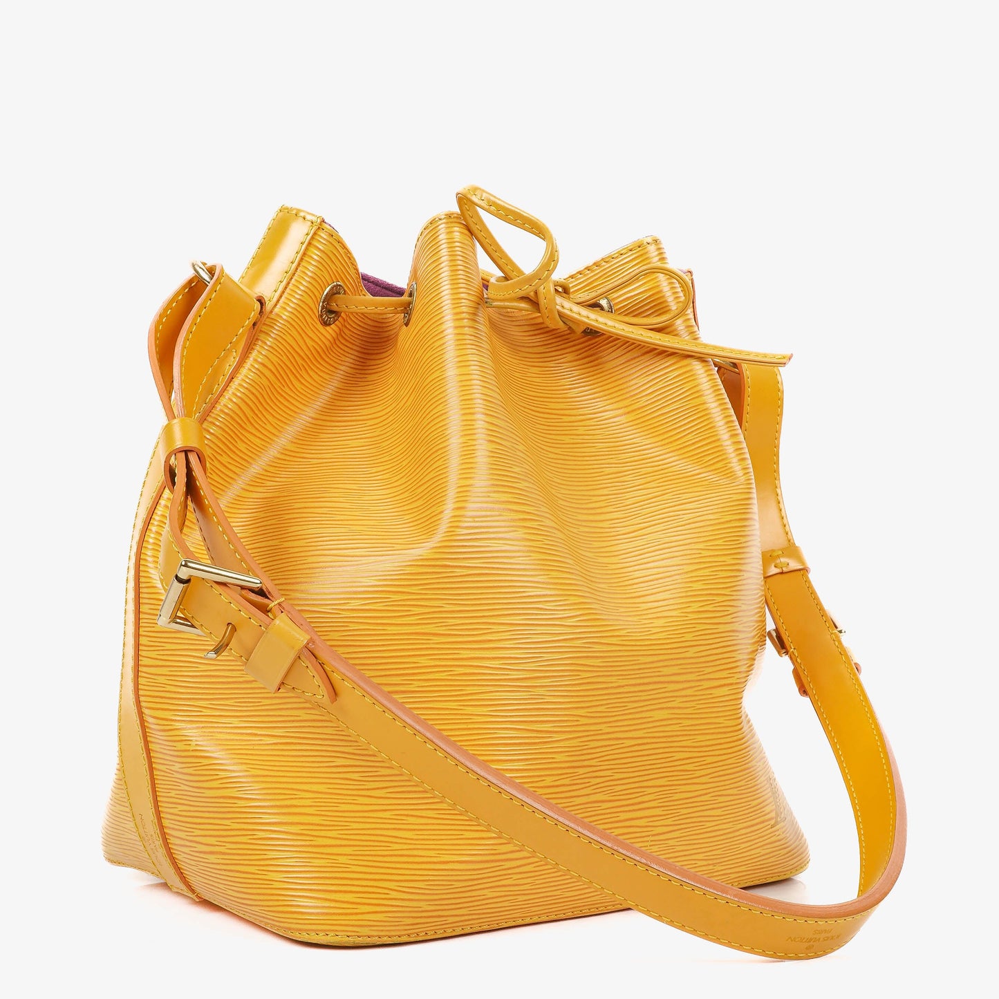 Louis Vuitton Petit Noe Yellow EPI Leather Shoulder Bag
