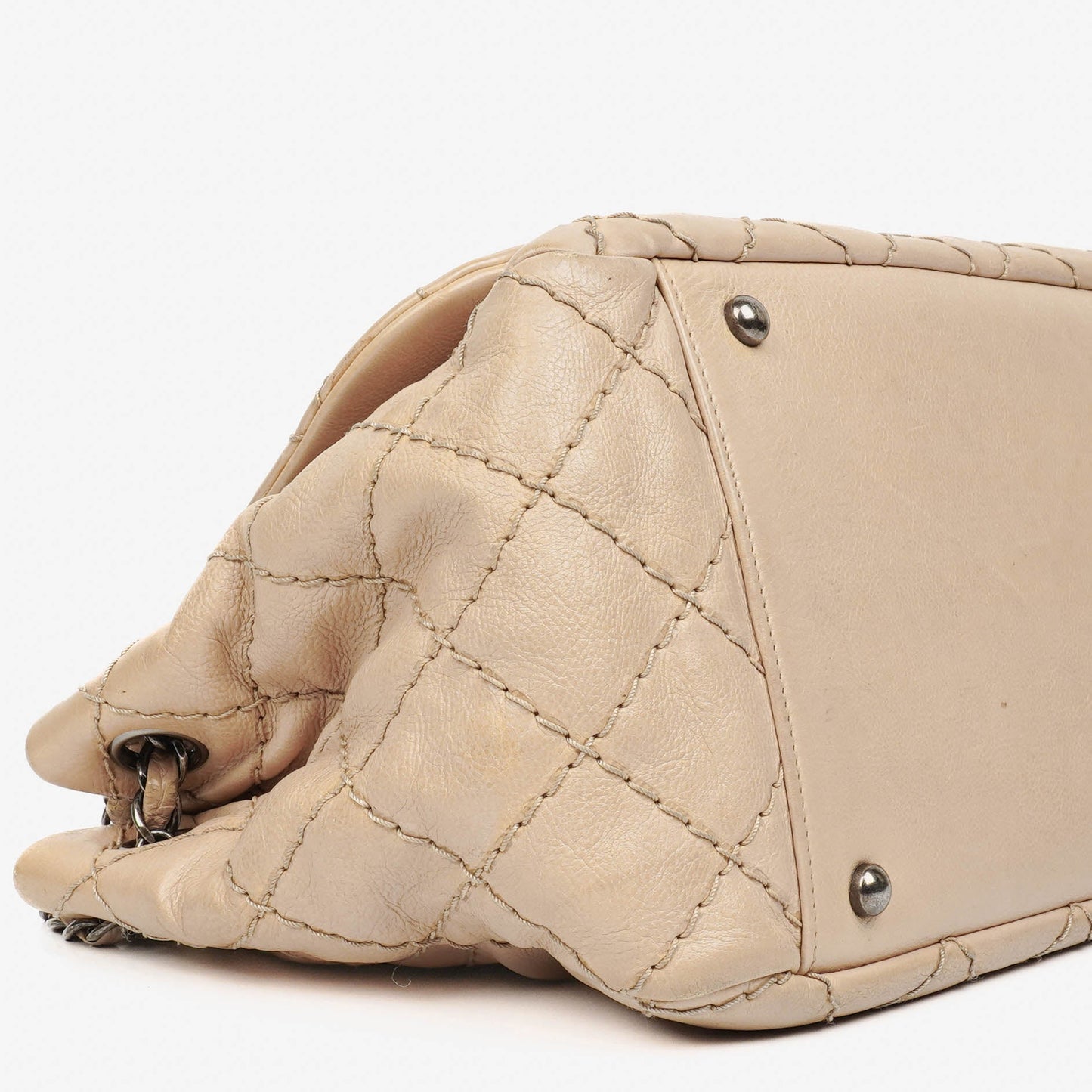Chanel Quilted Wild Stitch Accordion Flap Bag