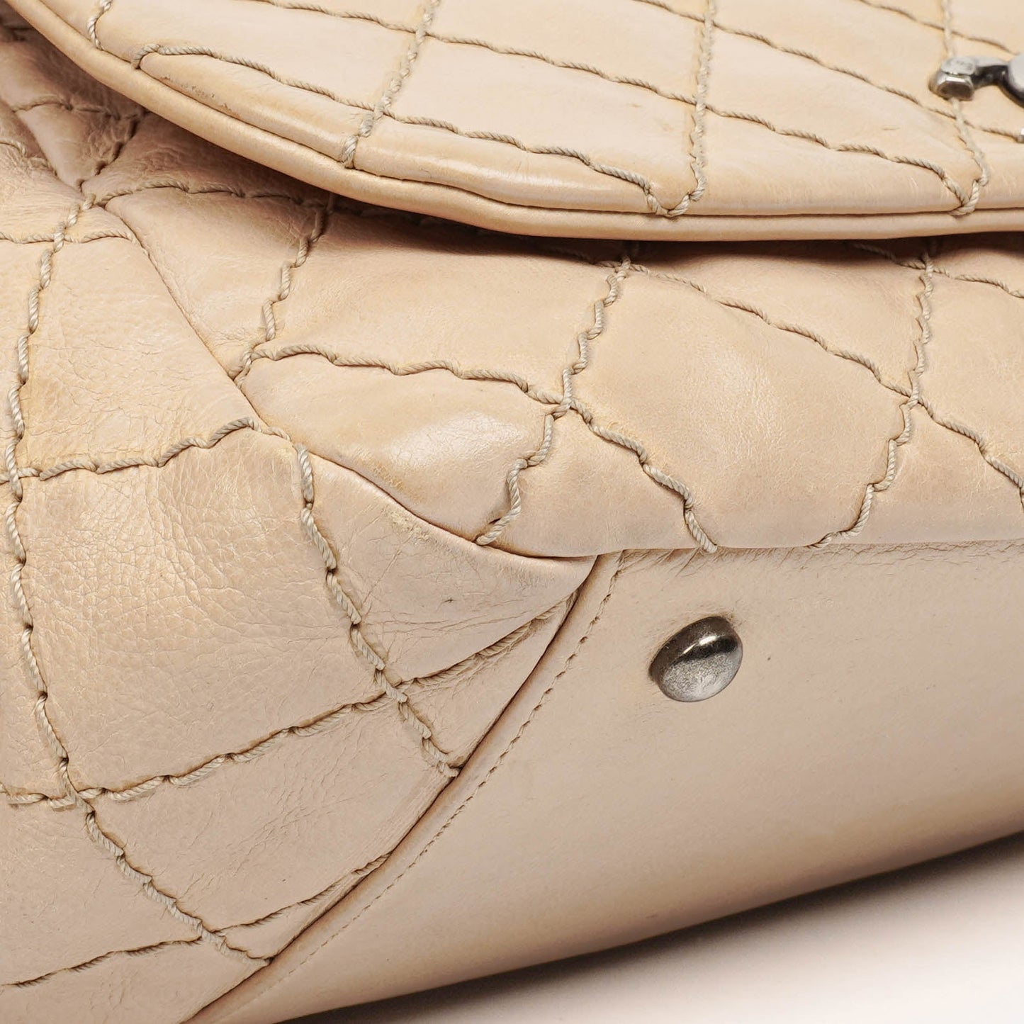 Chanel Quilted Wild Stitch Accordion Flap Bag