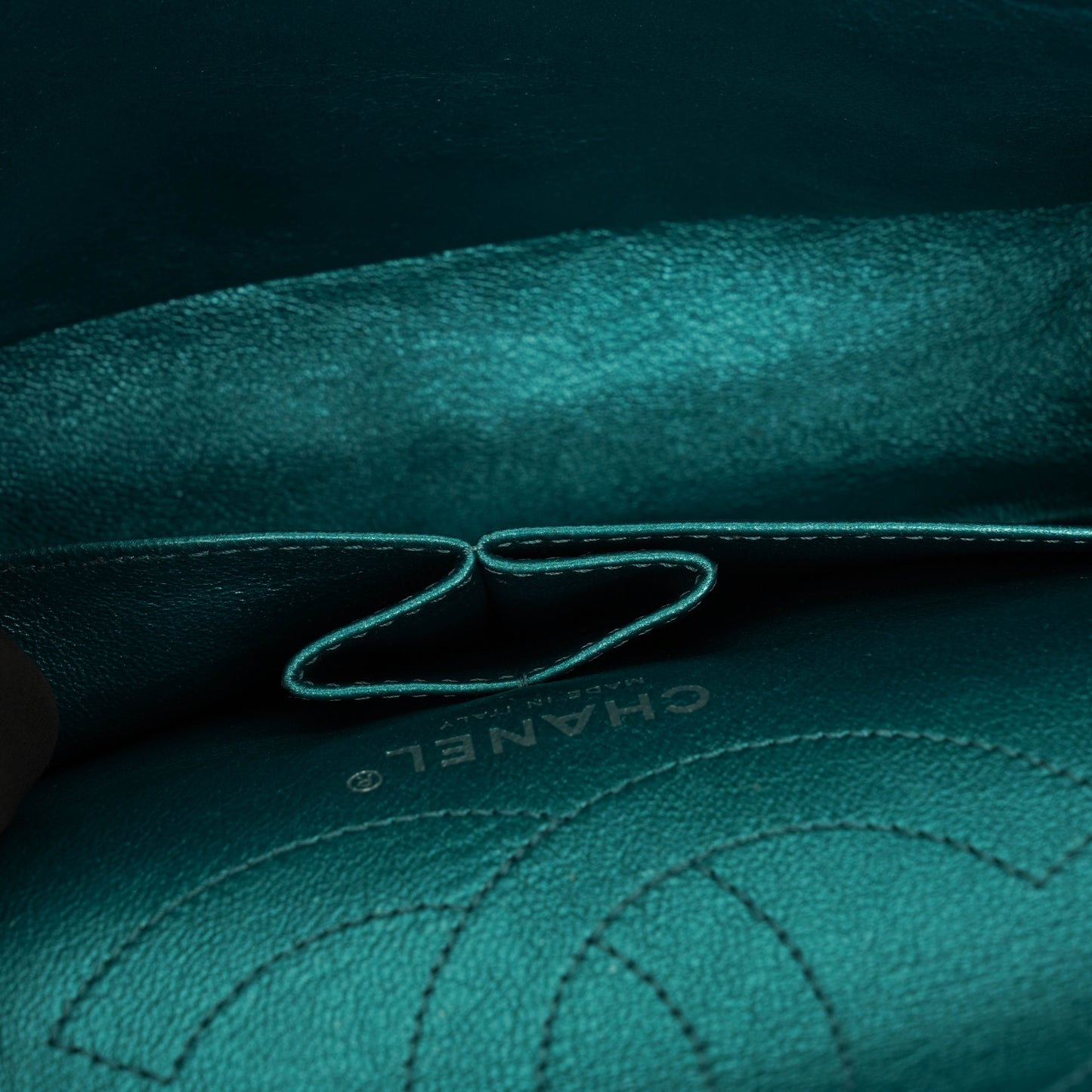 Chanel Turquoise Metallic 2.55 Reissue 225 Double Flap Bag