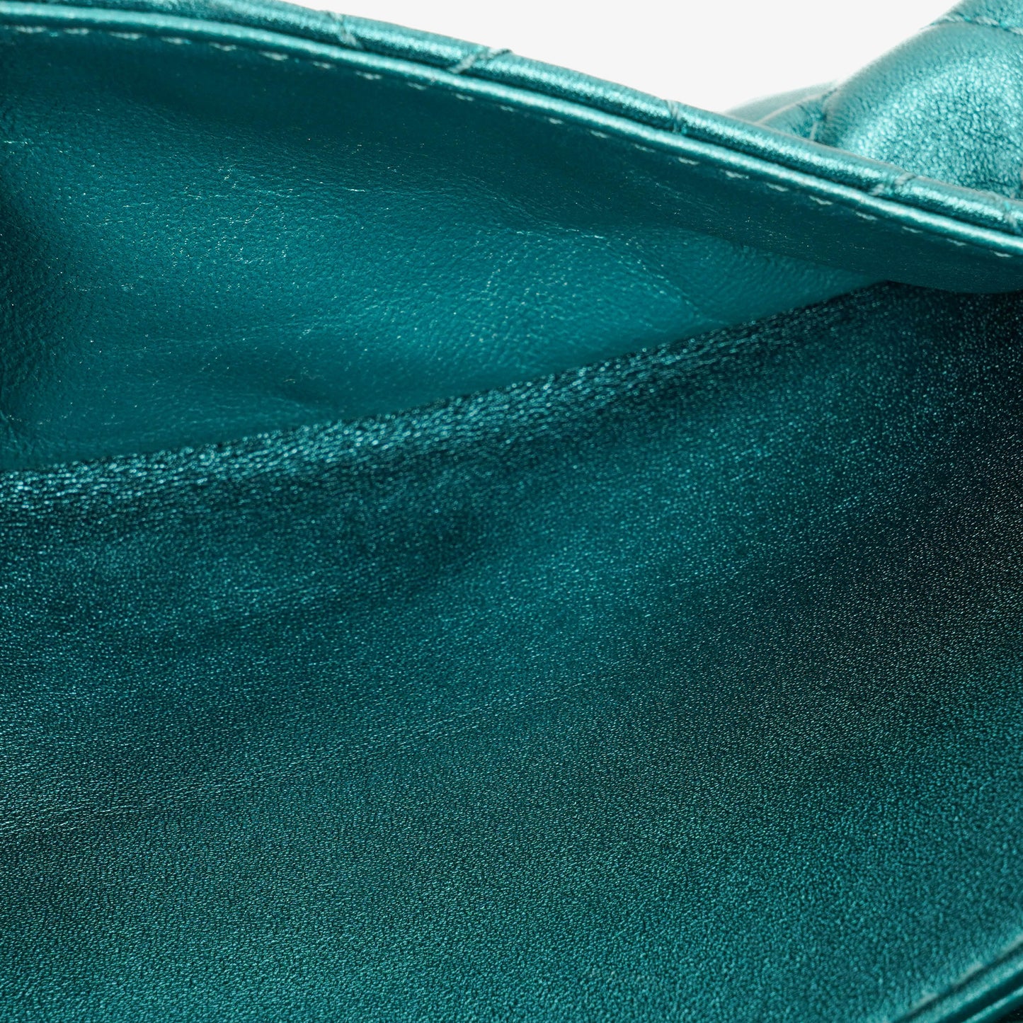 Chanel Turquoise Metallic 2.55 Reissue 225 Double Flap Bag