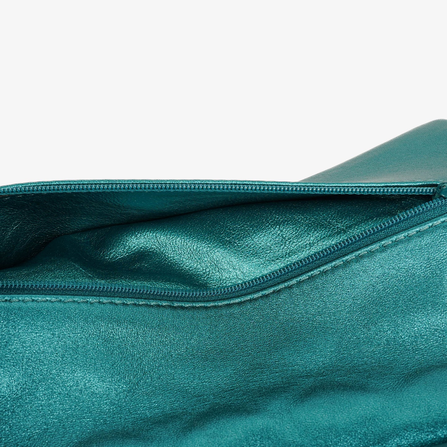 Chanel Turquoise Metallic 2.55 Reissue 225 Double Flap Bag