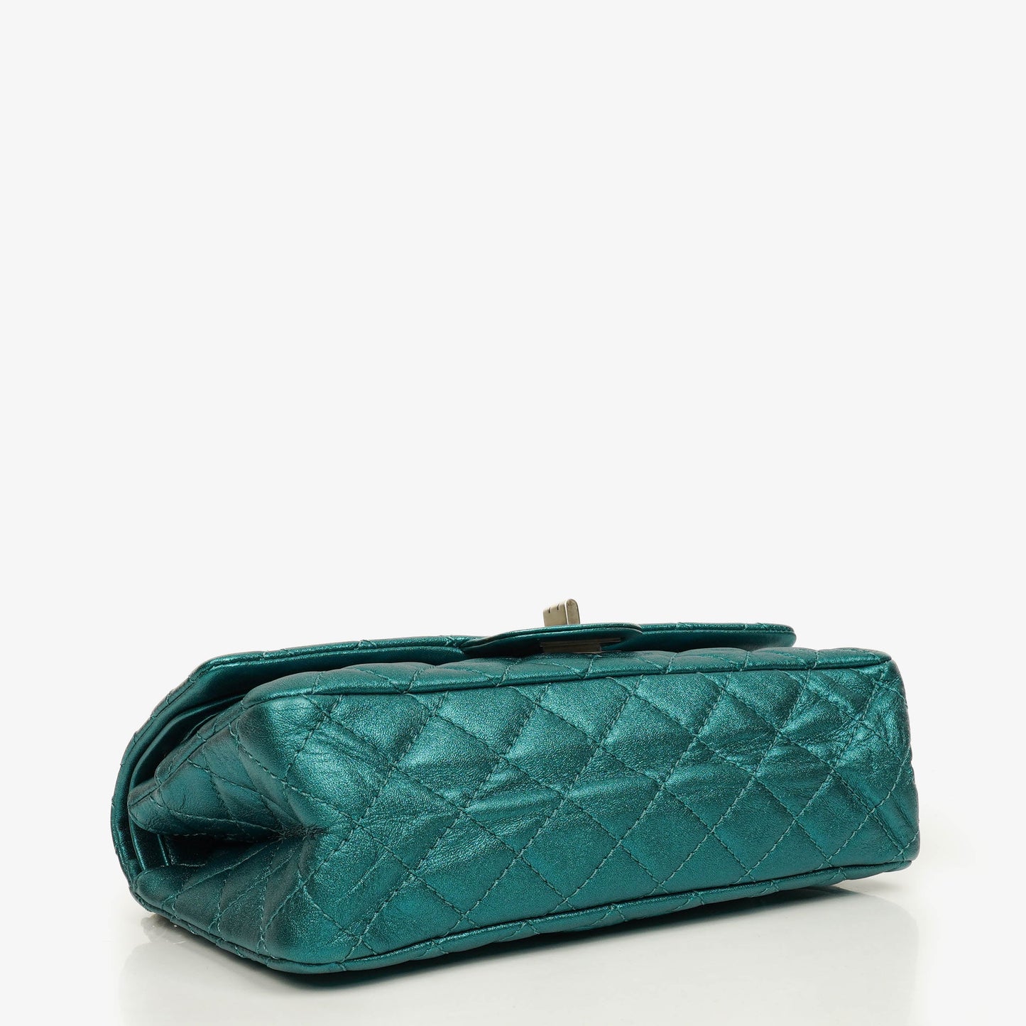 Chanel Turquoise Metallic 2.55 Reissue 225 Double Flap Bag