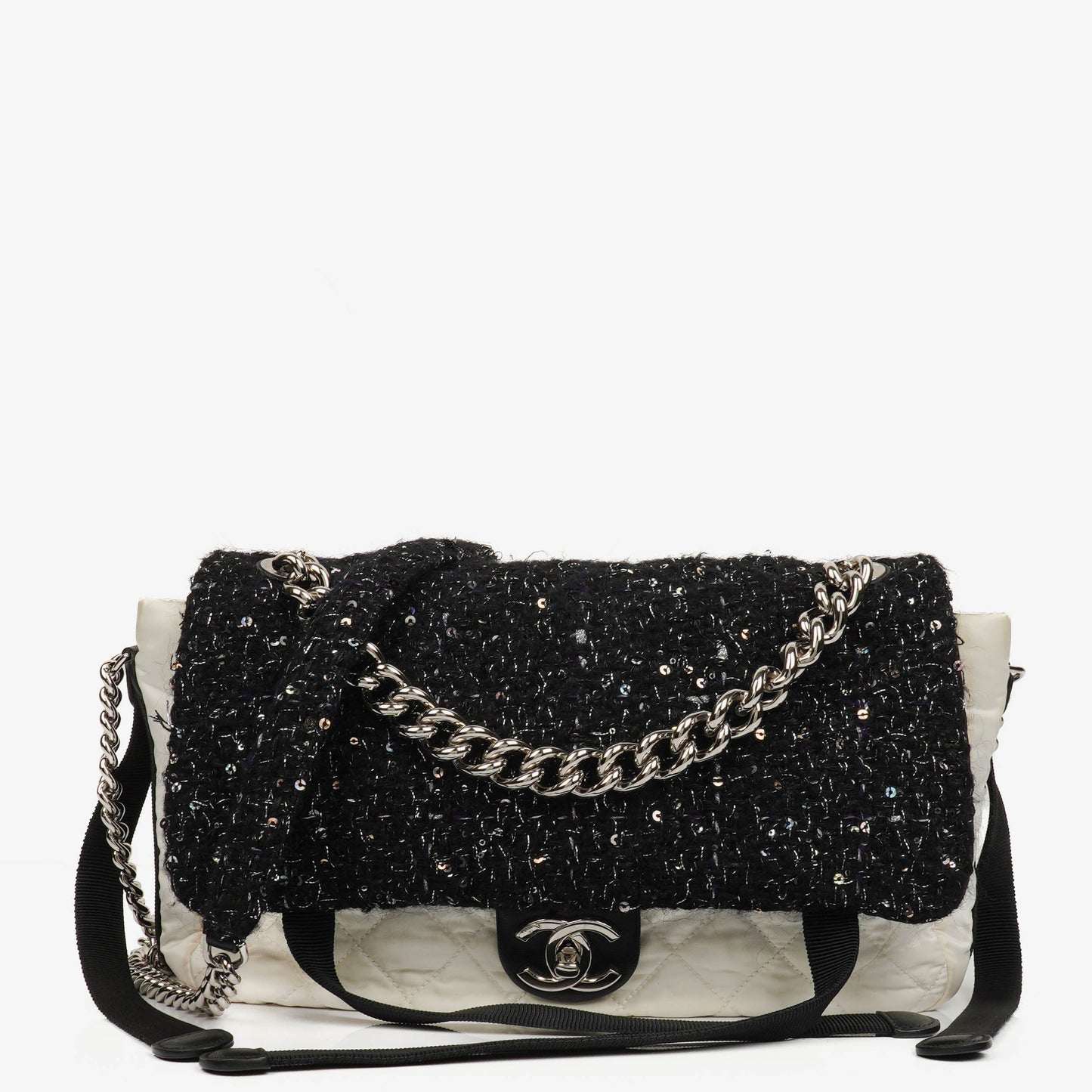 Chanel Multicolour Astronaut Essentials Nylon/Tweed Flap Bag