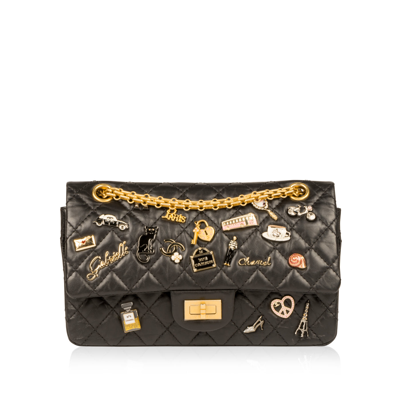 Chanel 2 55 Re-Issue 225 Lucky Charms Calfskin