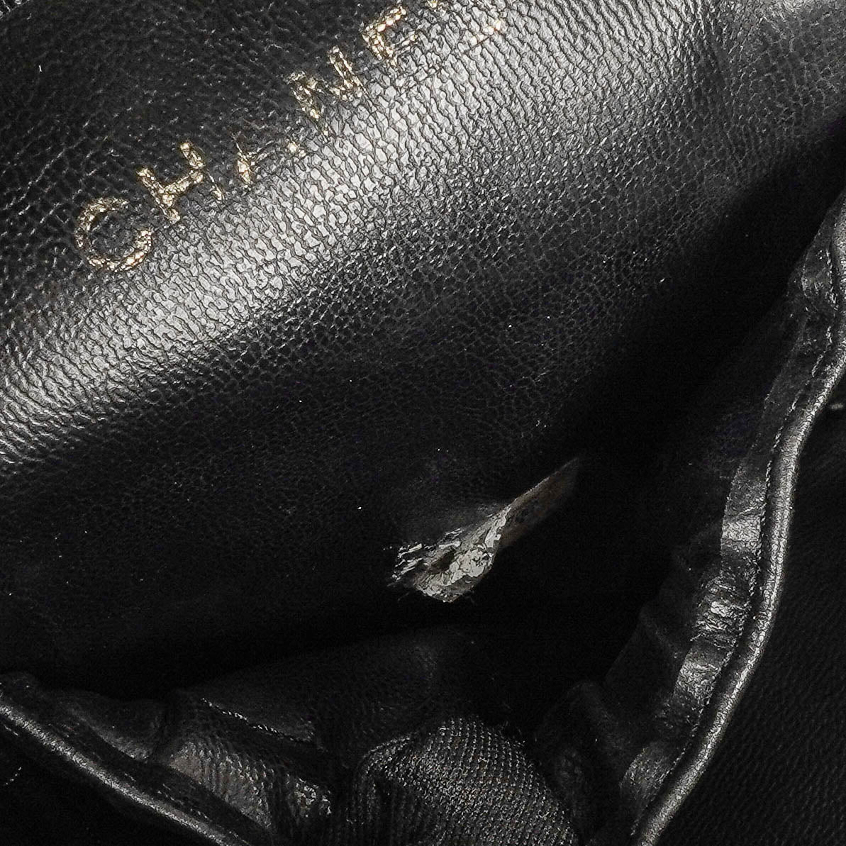 Chanel Black Patent Leather Vanity Case