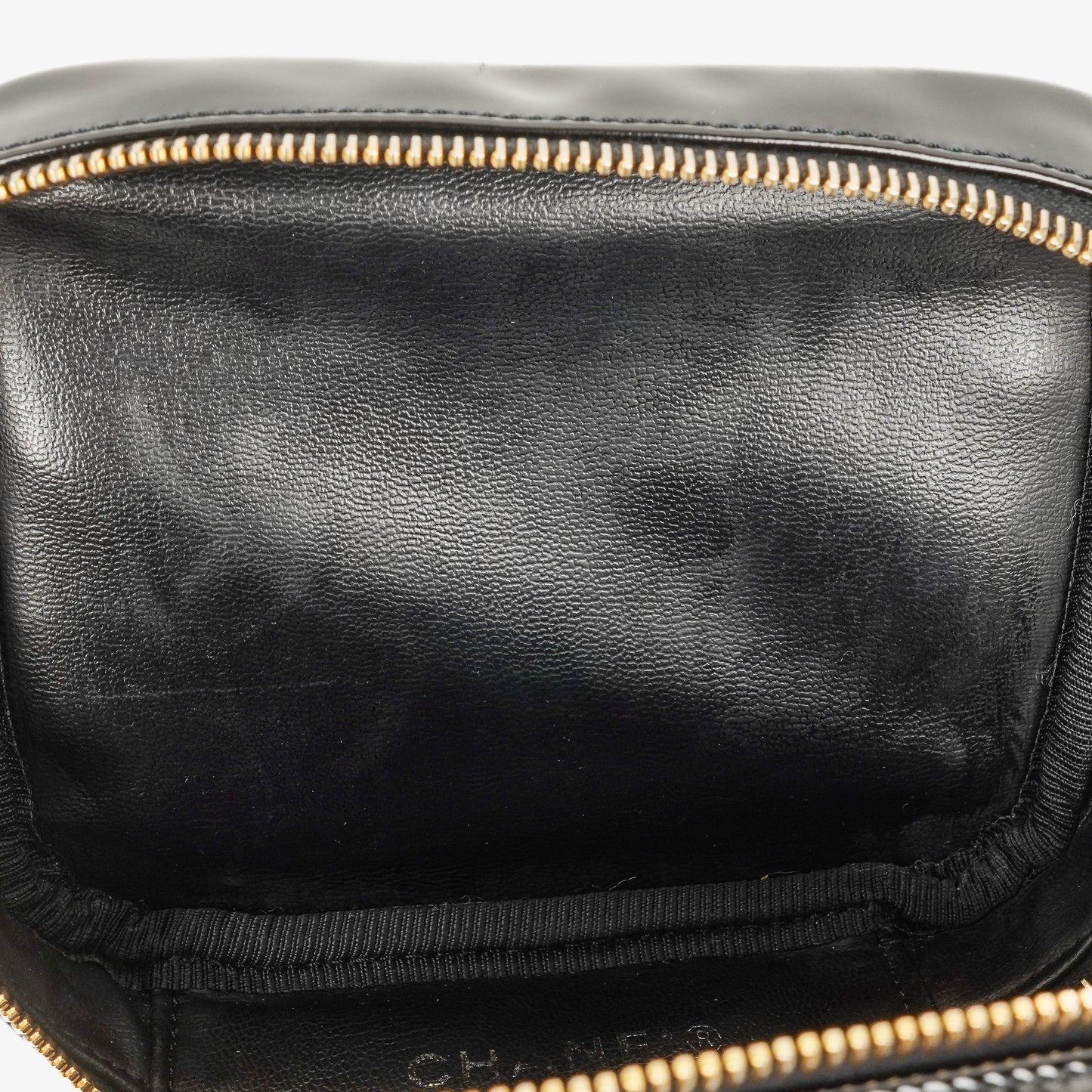 Chanel Black Patent Leather Vanity Case