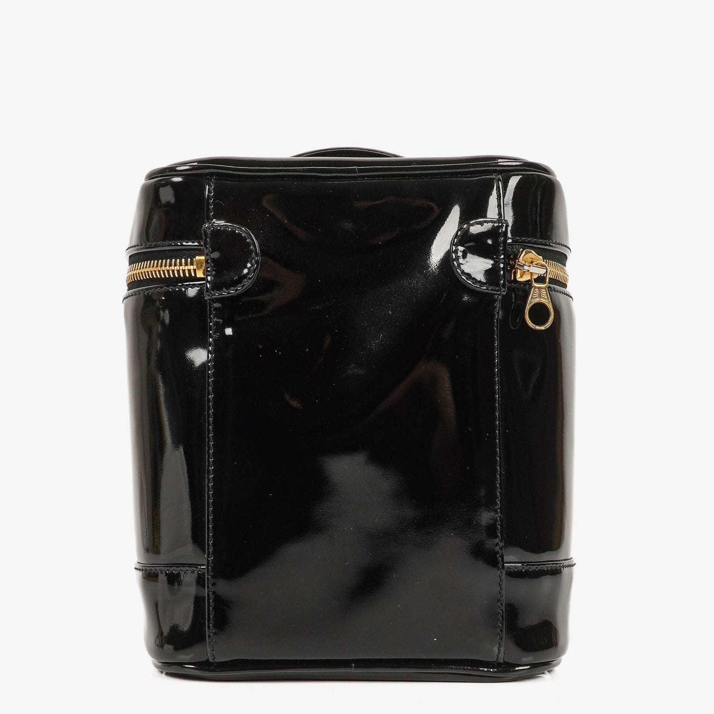 Chanel Black Patent Leather Vanity Case