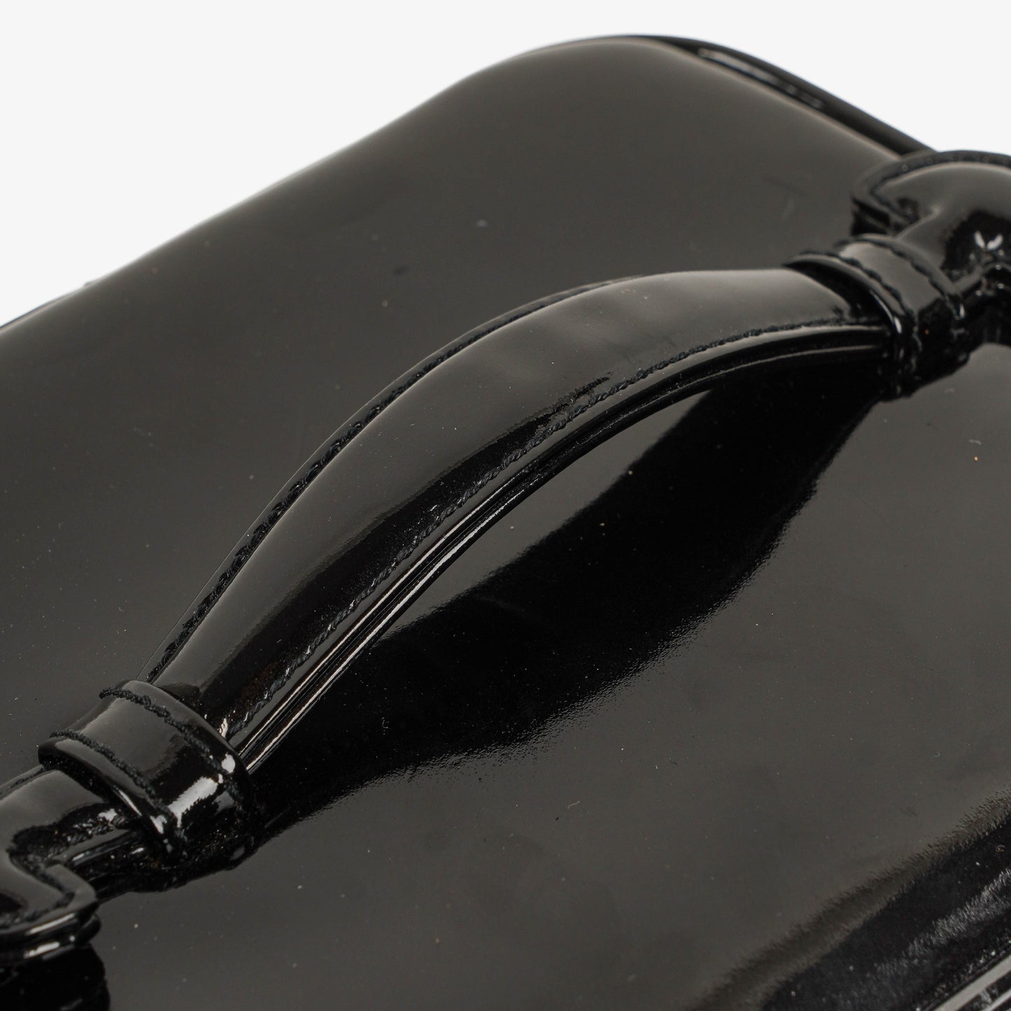 Chanel Black Patent Leather Vanity Case