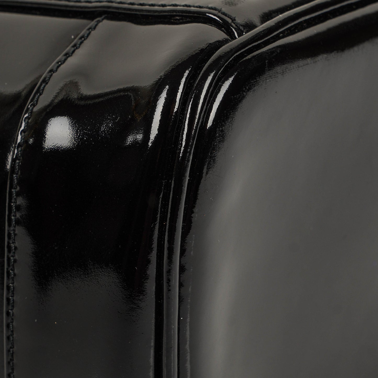 Chanel Black Patent Leather Vanity Case
