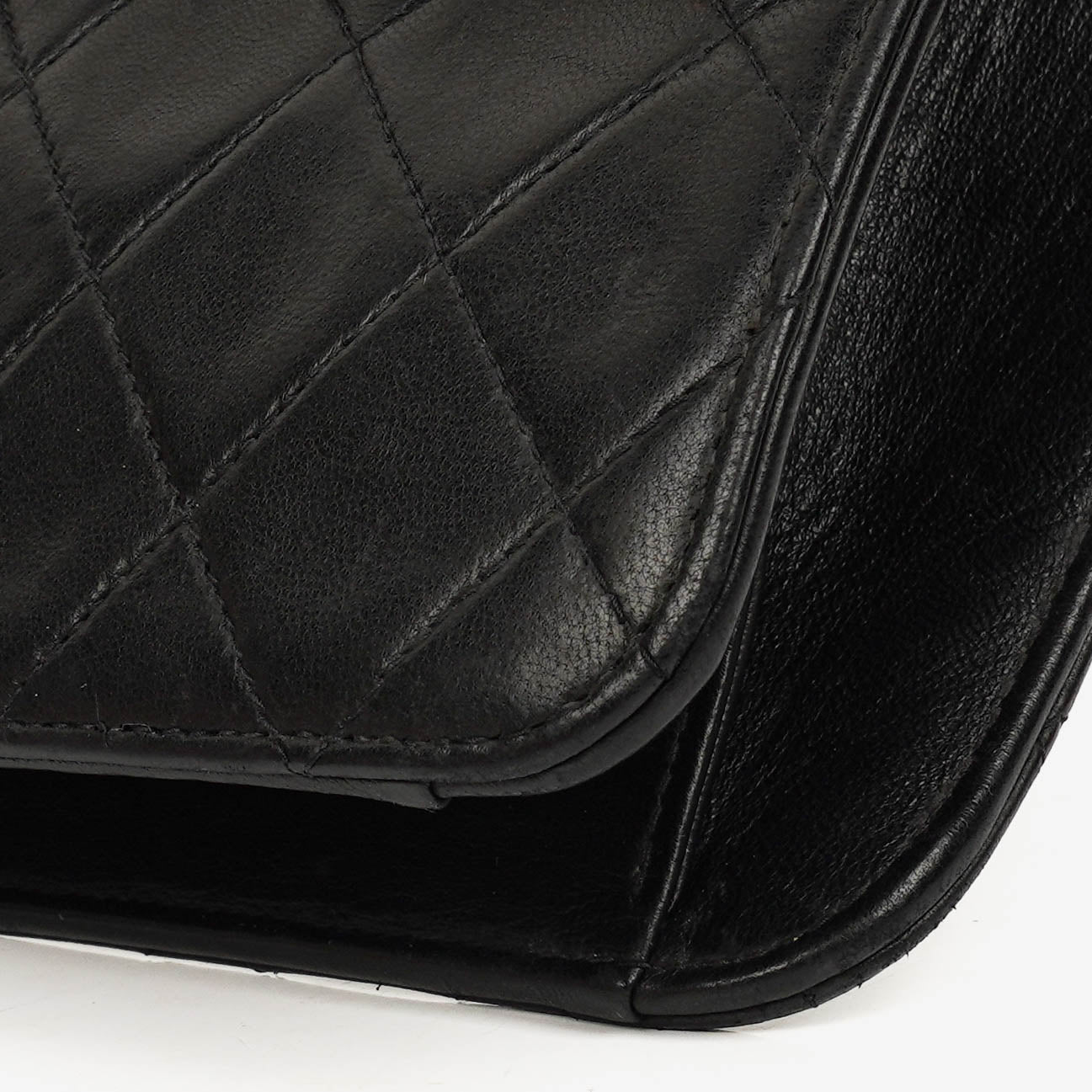 Chanel Classic Black Quilted Lambskin Single Flap Bag With 24K Gold-Plated Hardware