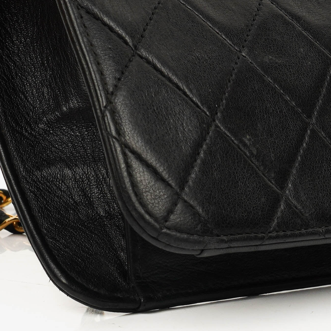 Chanel Classic Black Quilted Lambskin Single Flap Bag With 24K Gold-Plated Hardware
