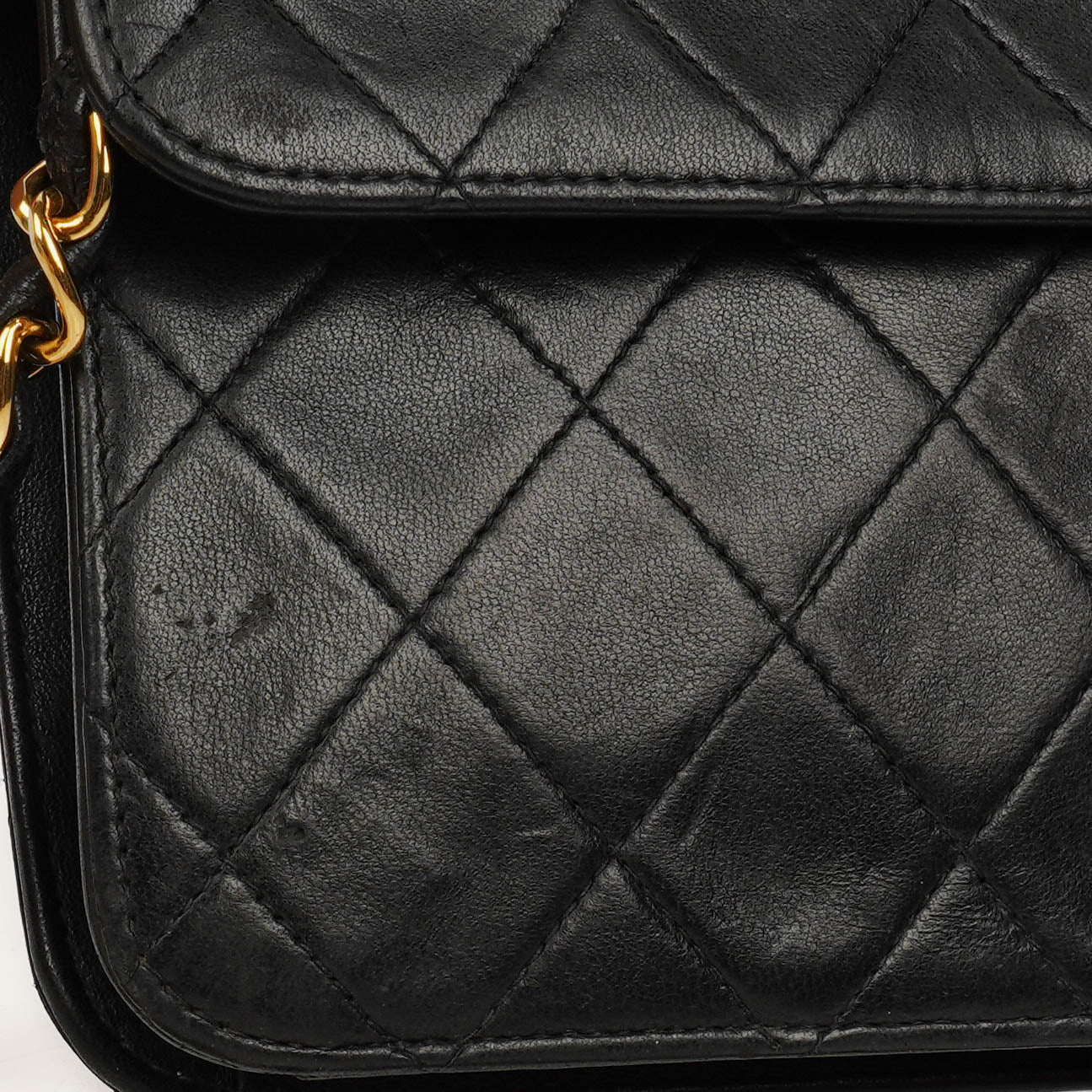 Chanel Classic Black Quilted Lambskin Single Flap Bag With 24K Gold-Plated Hardware
