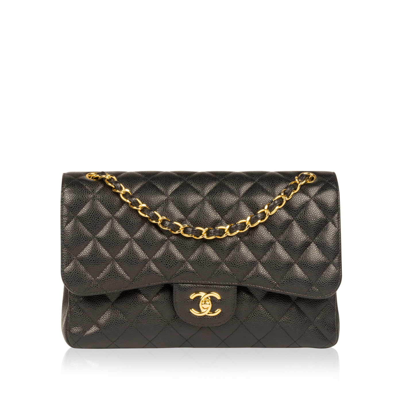 Chanel Classic Flap Caviar Black Shoulder Bag Style 63