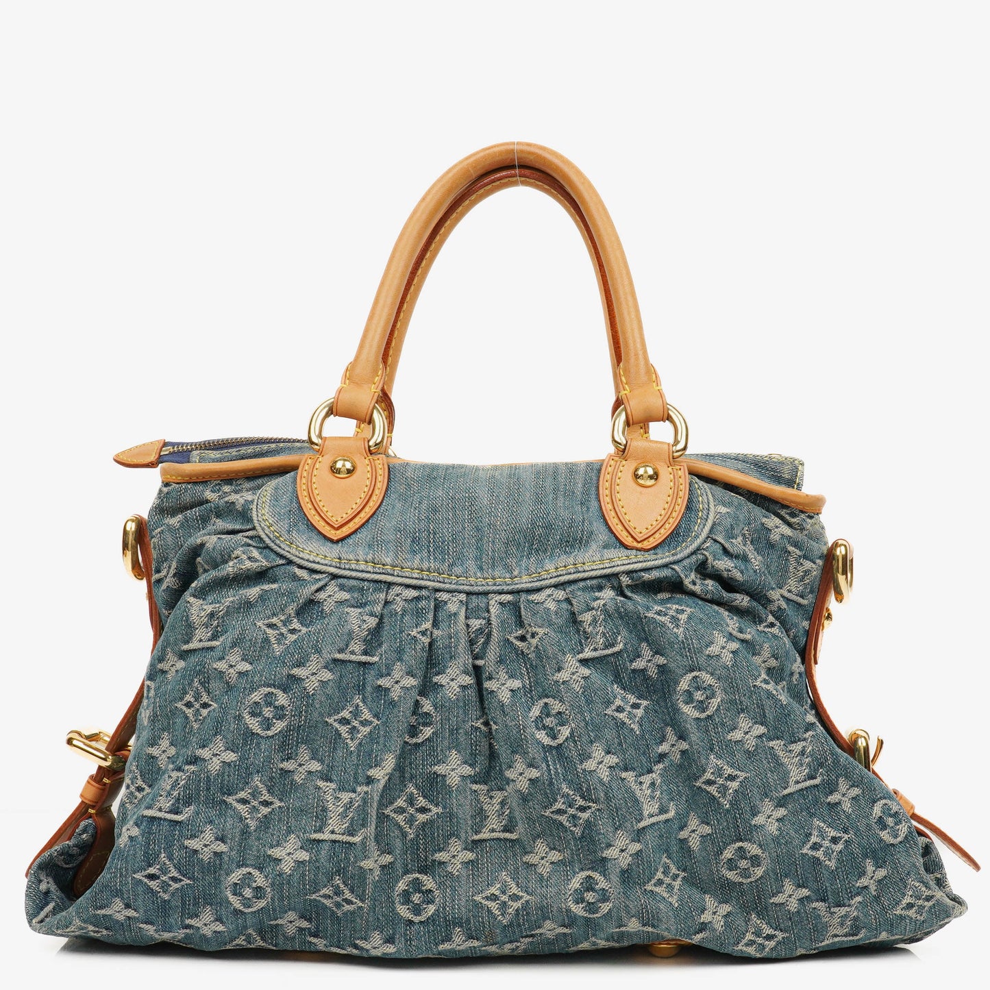 Louis Vuitton Neo Cabby MM Monogram Blue Denim Bag
