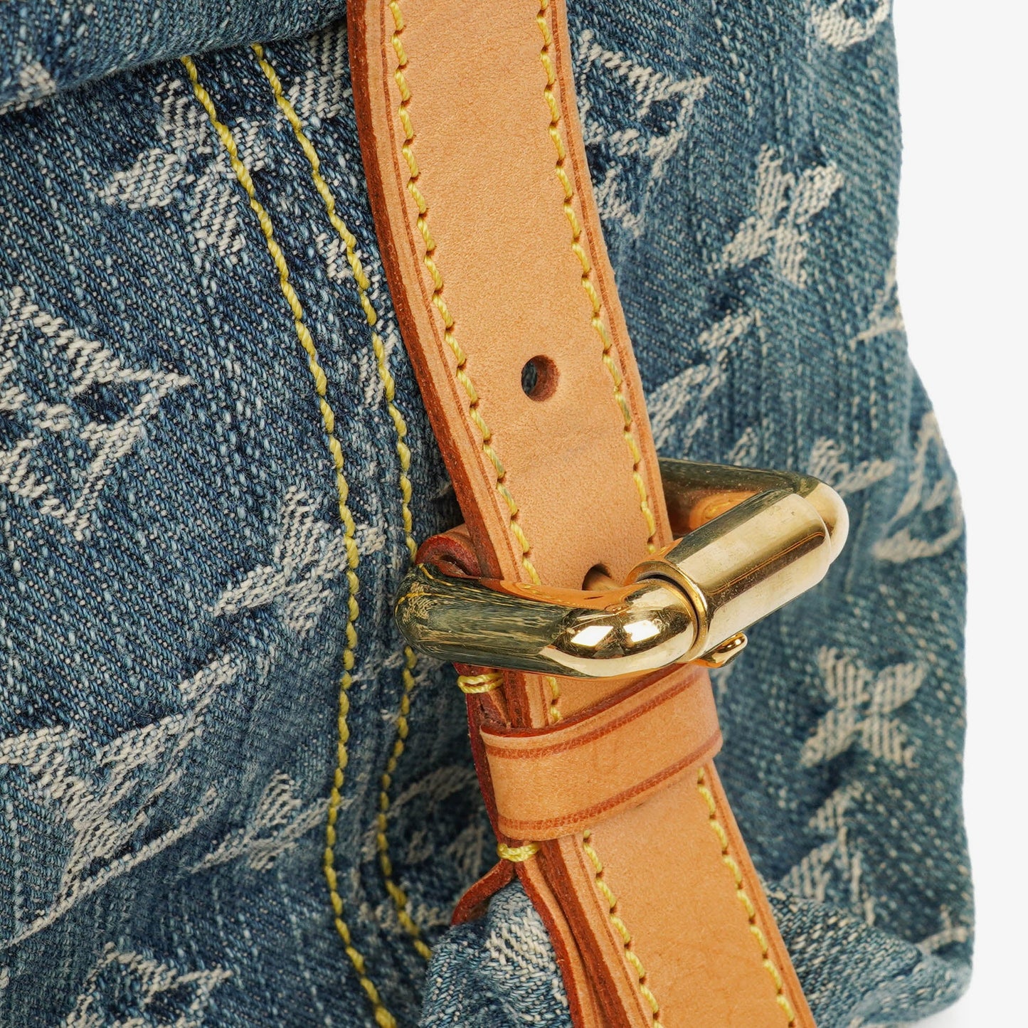 Louis Vuitton Neo Cabby MM Monogram Blue Denim Bag