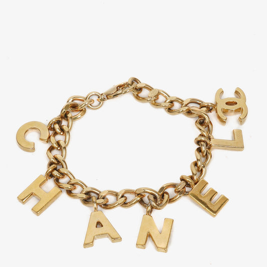 Chanel Letter-Charm Bracelet