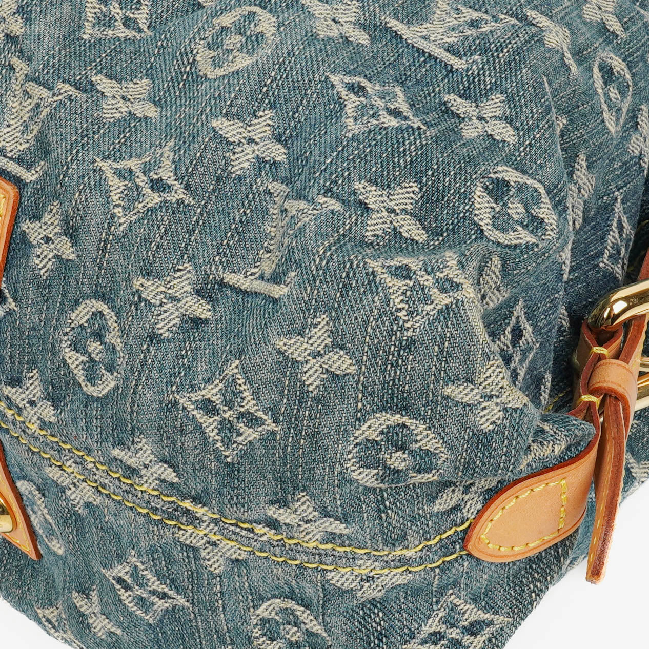 Louis Vuitton Neo Cabby MM Monogram Blue Denim Bag