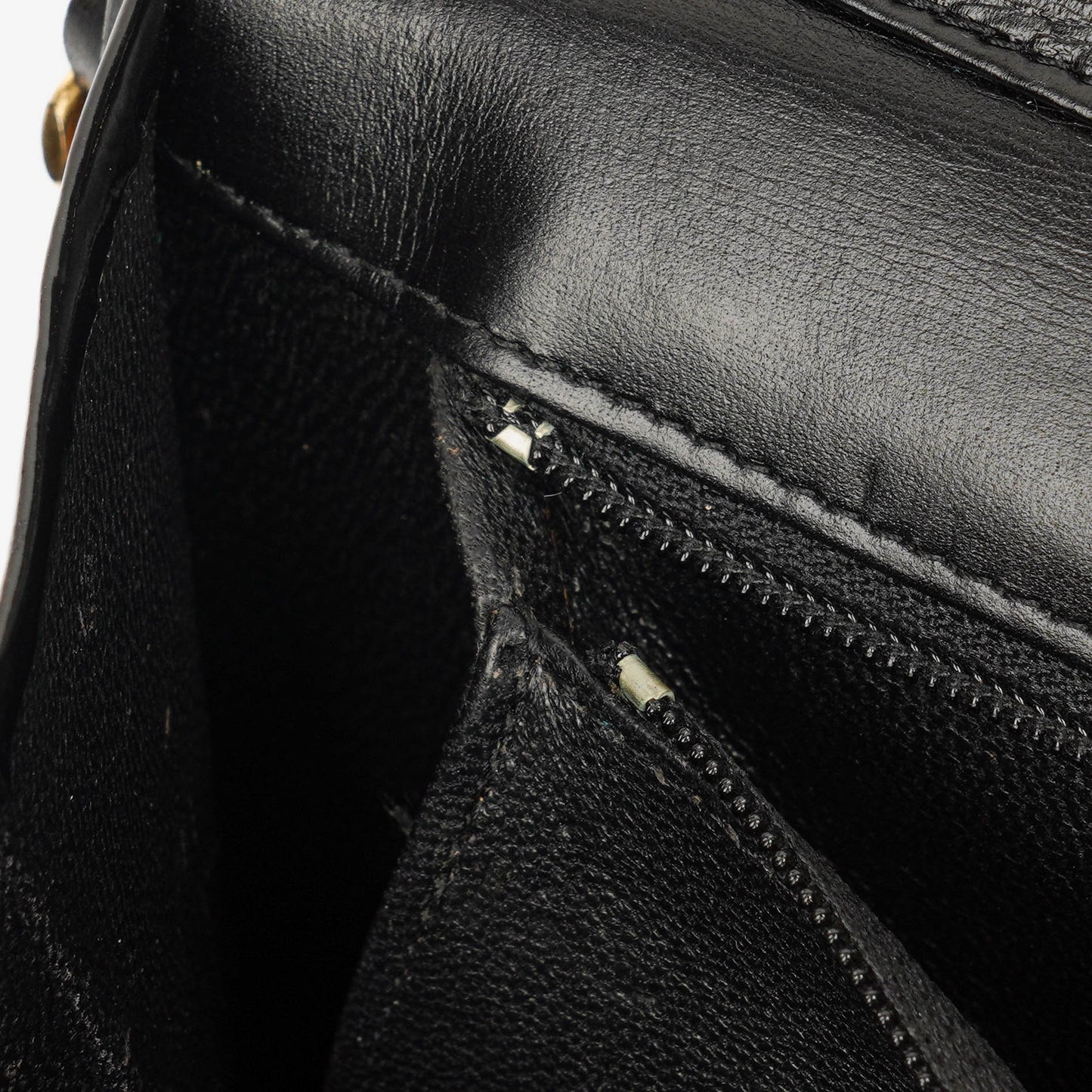 Chanel Black Patent Leather Full Flap Bag