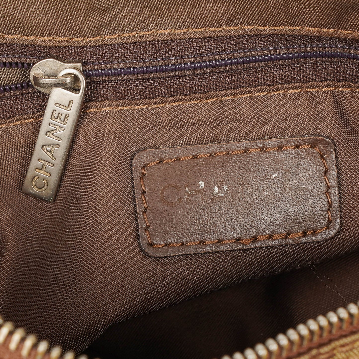 Chanel Beige New Travel Line Nylon Bag