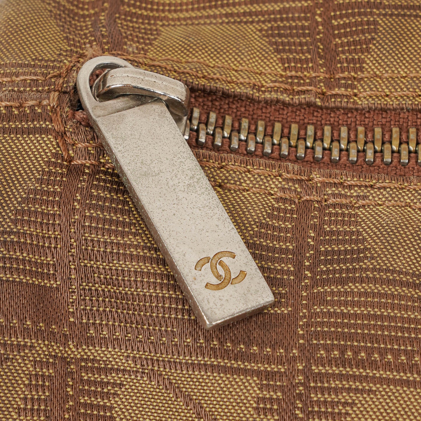 Chanel Beige New Travel Line Nylon Bag
