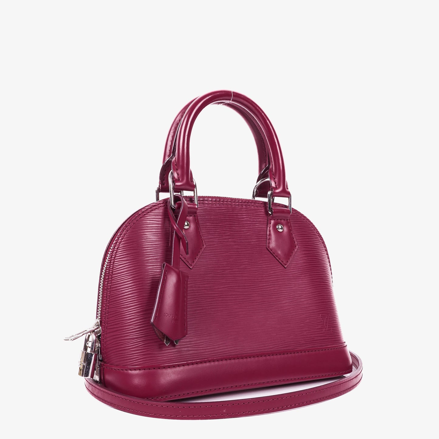 Louis Vuitton Alma BB EPI Fuchsia Leather Handbag