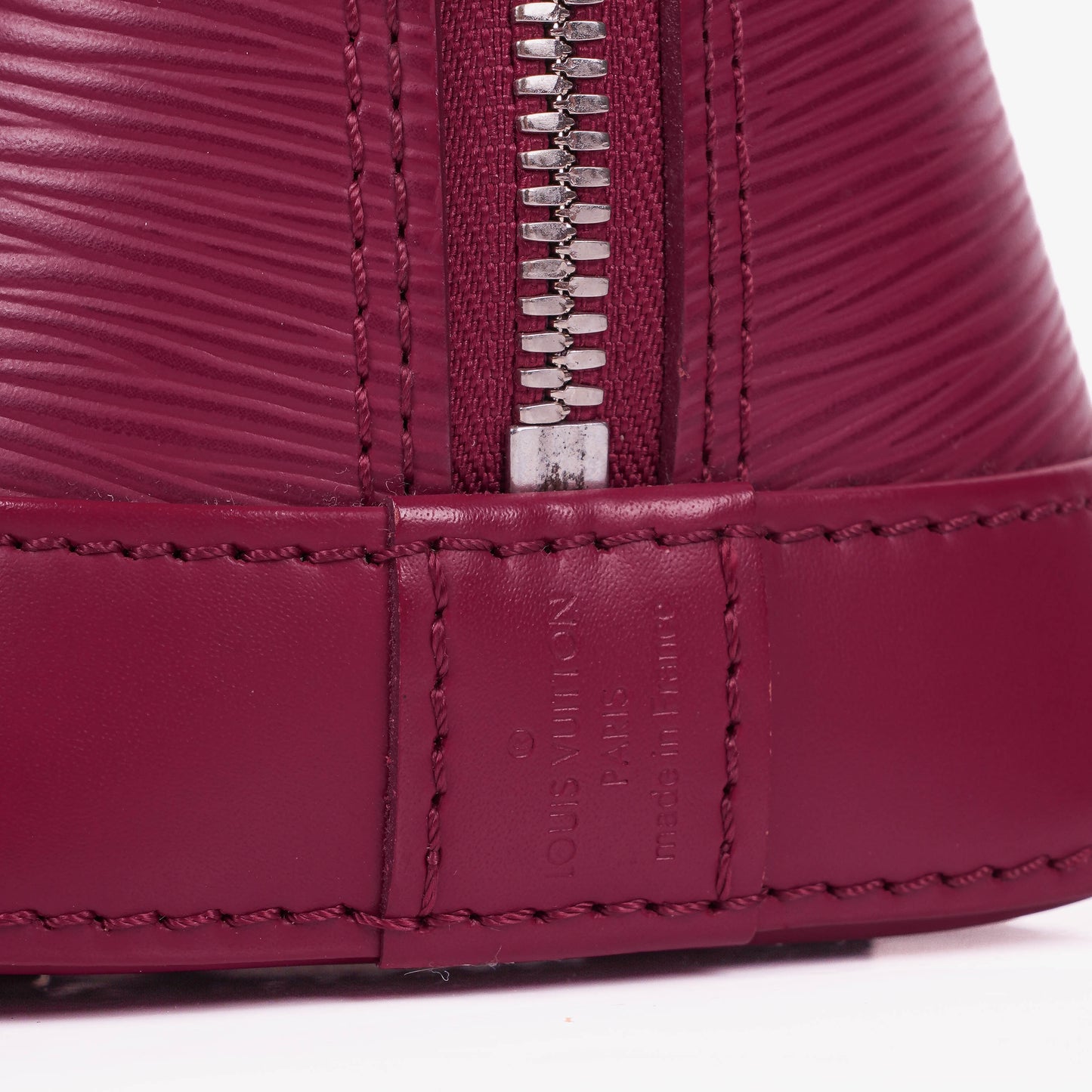 Louis Vuitton Alma BB EPI Fuchsia Leather Handbag