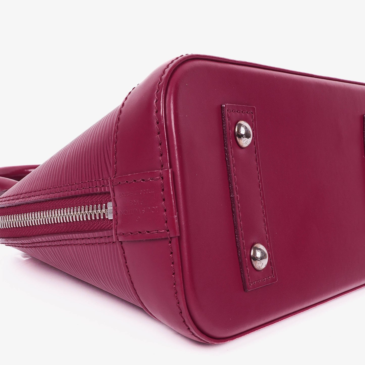 Louis Vuitton Alma BB EPI Fuchsia Leather Handbag