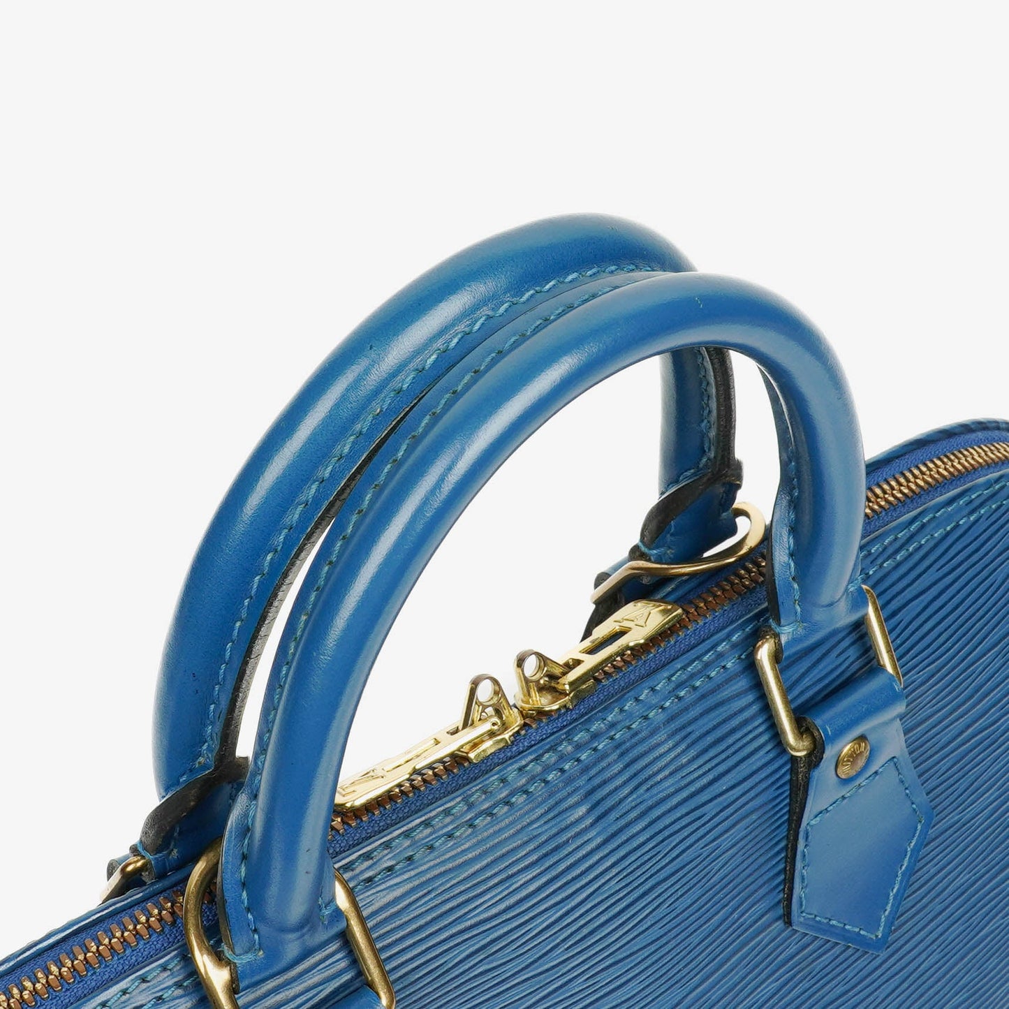 Louis Vuitton Blue Epi Leather Alma PM Handbag
