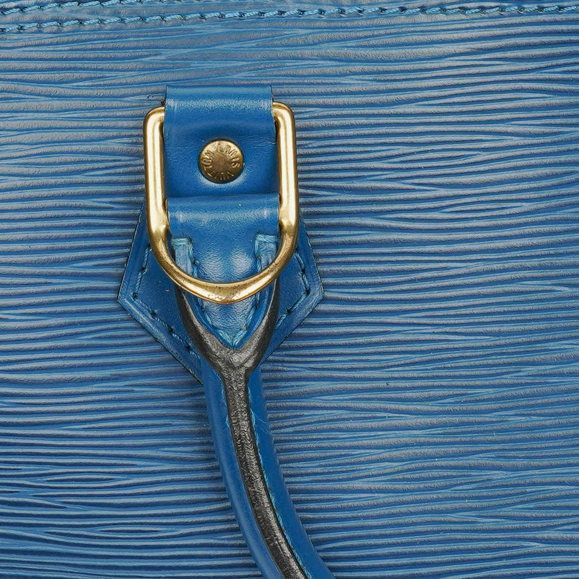 Louis Vuitton Blue Epi Leather Alma PM Handbag