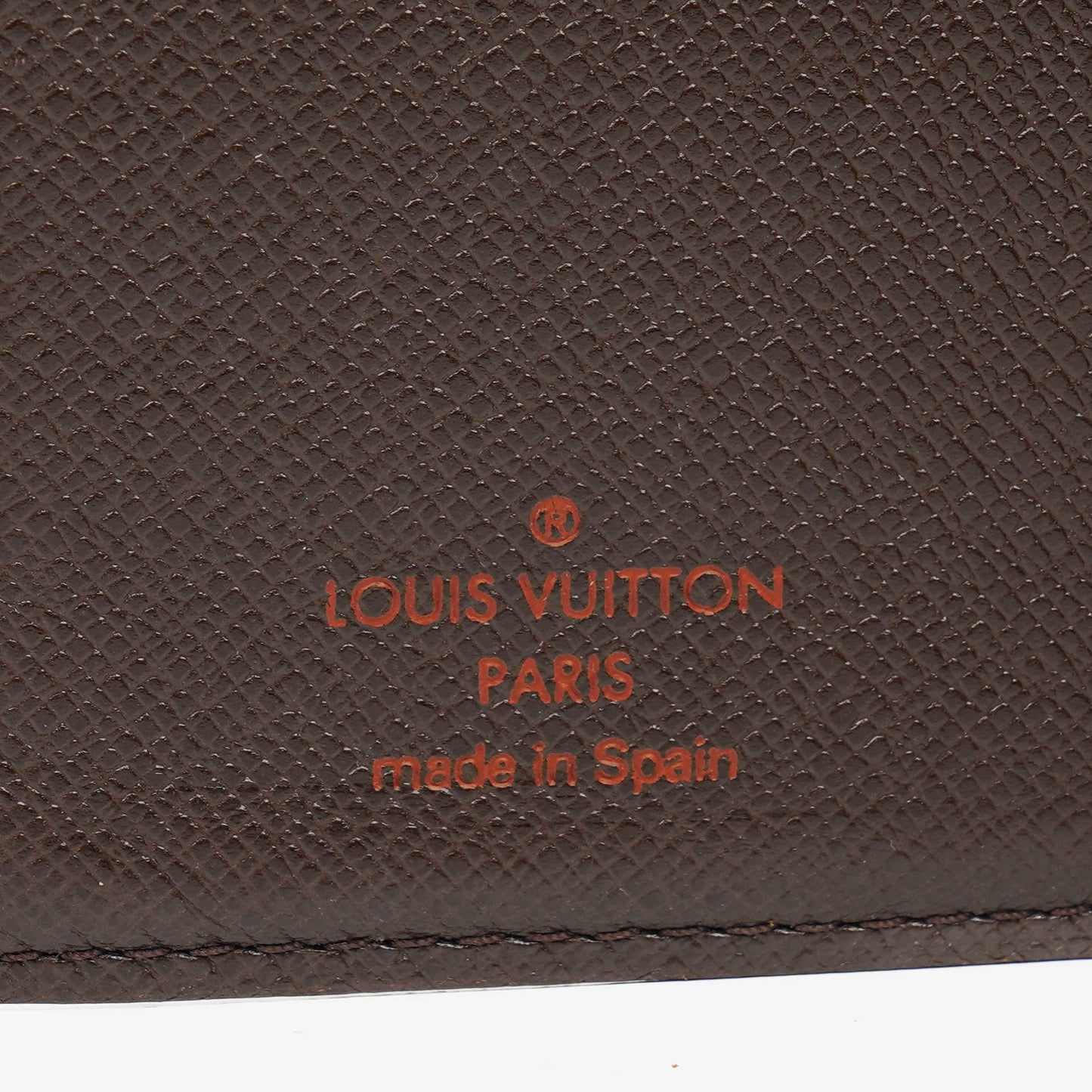 Louis Vuitton Damier Ebène Small Ring Agenda Cover