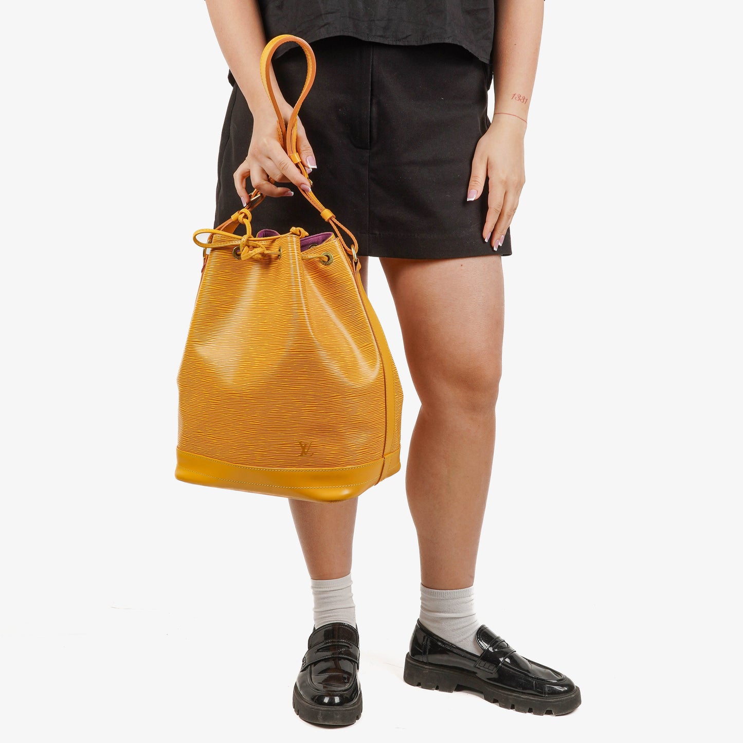 Louis Vuitton Noe Grande GM Yellow EPI Leather Shoulder Bag