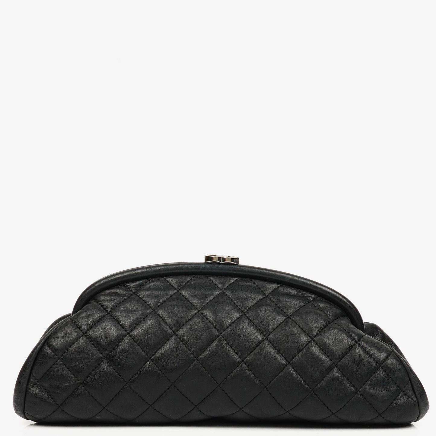 Chanel Black Quilted Leather Timeless Clutch Bag