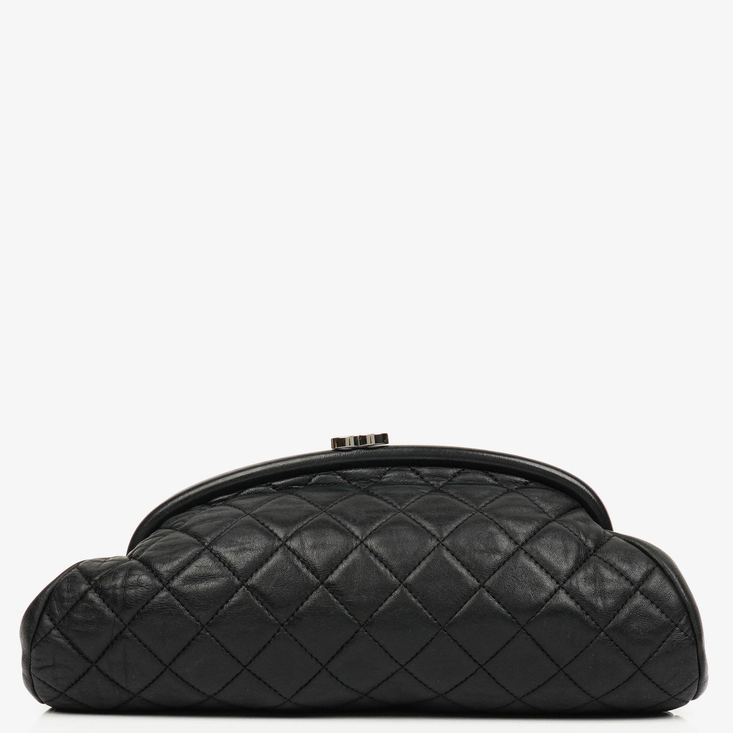 Chanel Black Quilted Leather Timeless Clutch Bag