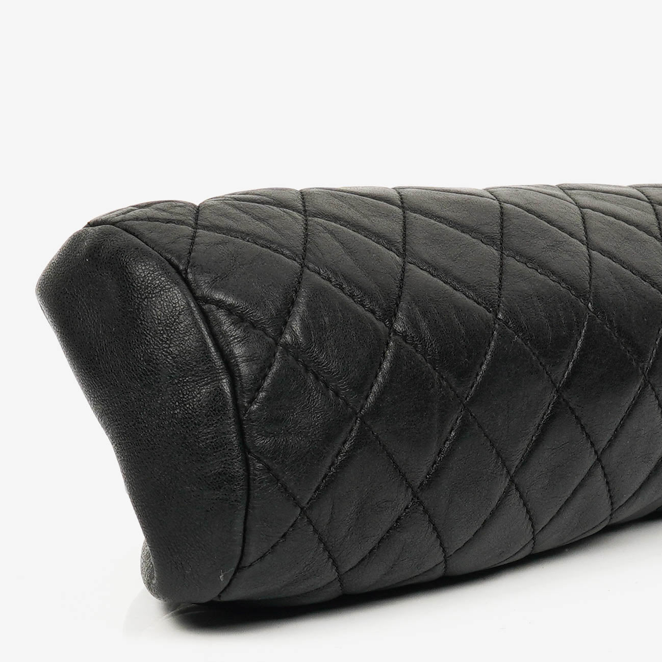 Chanel Black Quilted Leather Timeless Clutch Bag
