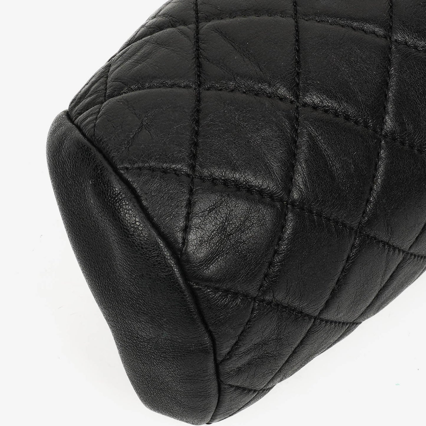 Chanel Black Quilted Leather Timeless Clutch Bag