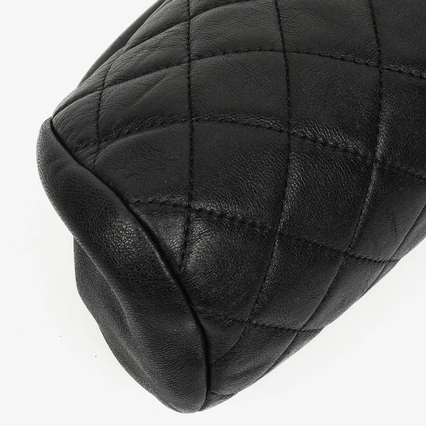 Chanel Black Quilted Leather Timeless Clutch Bag